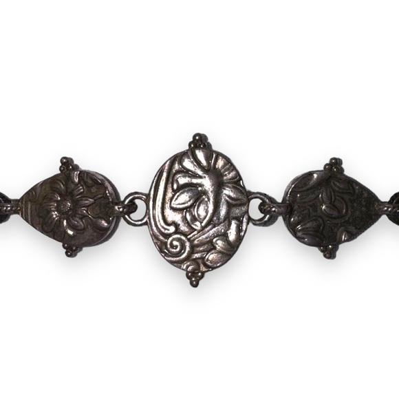 Lucky Brand Peace Sign Wood Inlay Bracelet - Picture 5 of 7